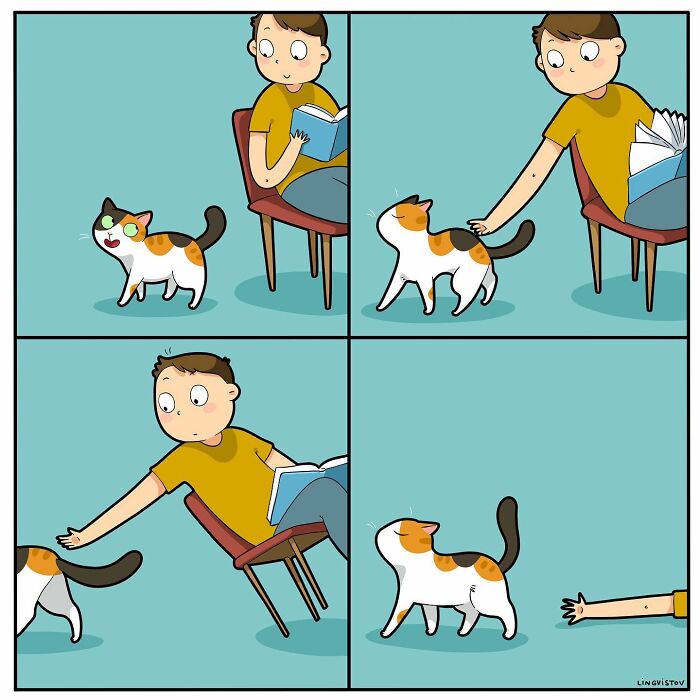 Artist Illustrates What It’s Like To Live With A Cat (30 New Pics) Artist Illustrates What It’s Like To Live With A Cat (30 New Pics)