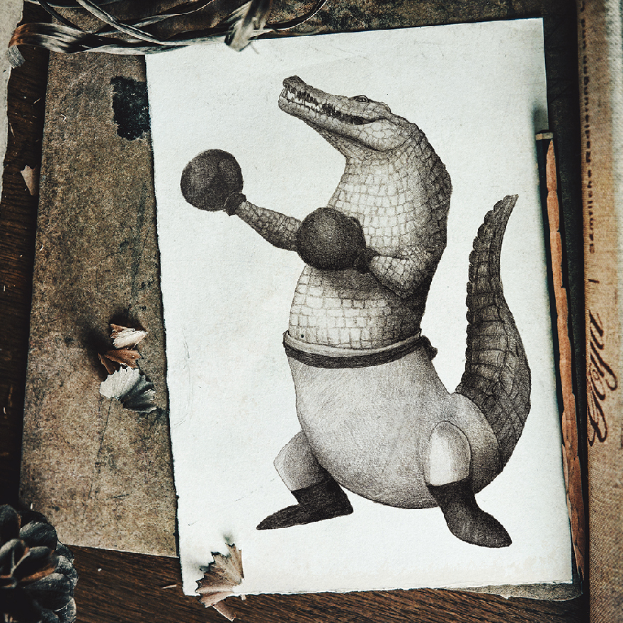 I Illustrated Animals In The Style Of Vintage Human Portraits (26 Pics) I Illustrated Animals In The Style Of Vintage Human Portraits (26 Pics)