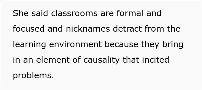 Teacher Refuses To Call Girl By The Name She’s Been Using For 3 Years, Parent Asks For Advice Teacher Refuses To Call Girl By The Name She’s Been Using For 3 Years, Parent Asks For Advice