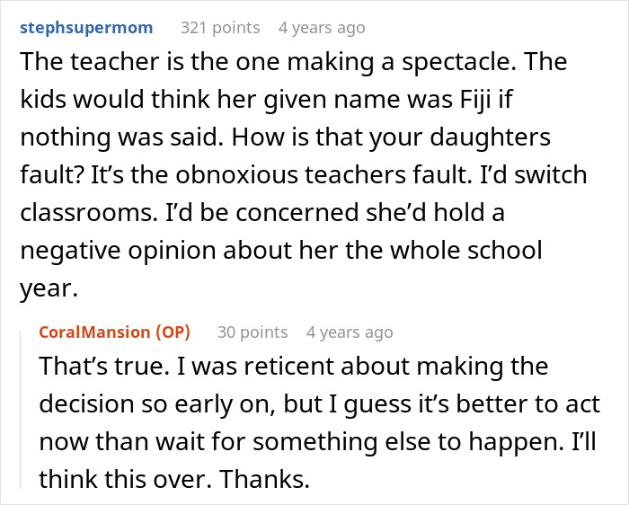 Teacher Refuses To Call Girl By The Name She’s Been Using For 3 Years, Parent Asks For Advice Teacher Refuses To Call Girl By The Name She’s Been Using For 3 Years, Parent Asks For Advice