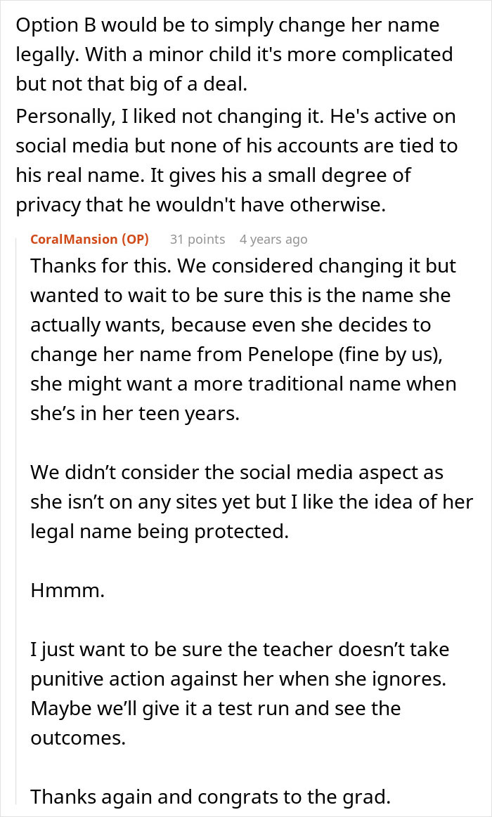 Teacher Refuses To Call Girl By The Name She’s Been Using For 3 Years, Parent Asks For Advice Teacher Refuses To Call Girl By The Name She’s Been Using For 3 Years, Parent Asks For Advice