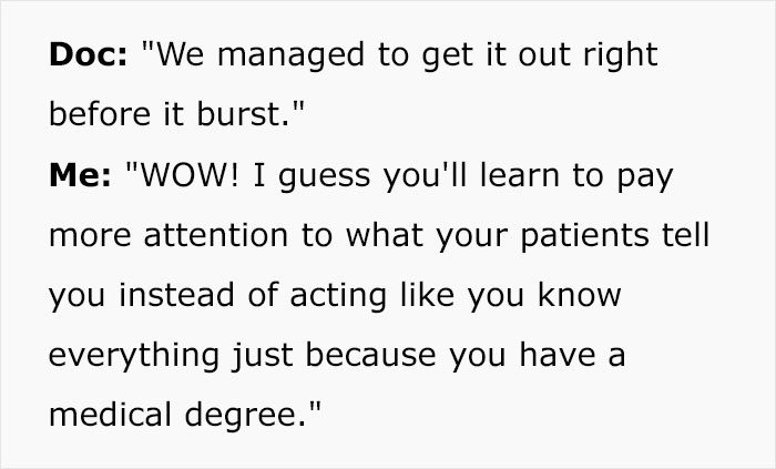 Woman Embarrasses Surgeon In Front Of Med Students For Disregarding Her Because He Knows Better Woman Embarrasses Surgeon In Front Of Med Students For Disregarding Her Because He Knows Better