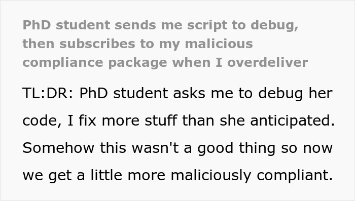 Researcher Allows Annoying Ph.D. Student To Set Herself Up For Failure Before Committee Meeting Researcher Allows Annoying Ph.D. Student To Set Herself Up For Failure Before Committee Meeting