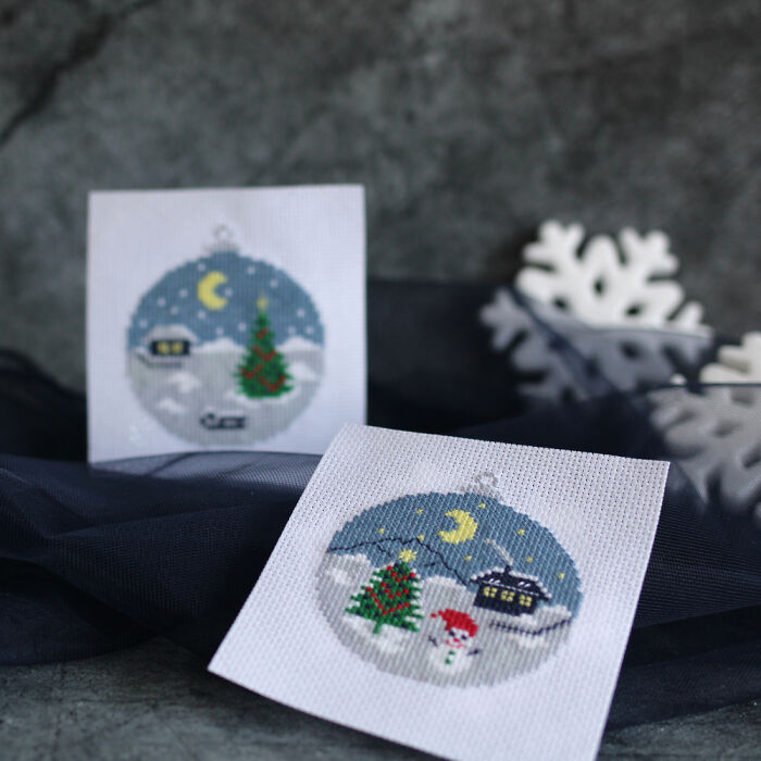 15 Simple And Easy Cross-Stitch Patterns For Christmas And New Year 15 Simple And Easy Cross-Stitch Patterns For Christmas And New Year