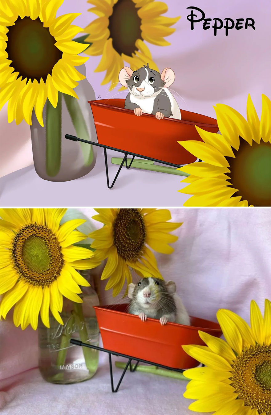 Artist Creates Cute Pet Portraits That Turn Them Into Disney Movie Characters (22 New Pics) Artist Creates Cute Pet Portraits That Turn Them Into Disney Movie Characters (22 New Pics)