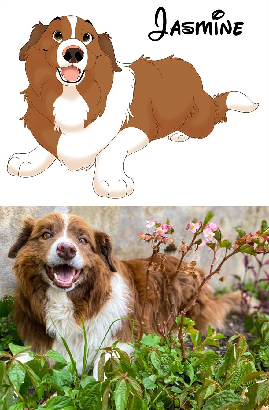 Artist Creates Cute Pet Portraits That Turn Them Into Disney Movie Characters (22 New Pics) Artist Creates Cute Pet Portraits That Turn Them Into Disney Movie Characters (22 New Pics)