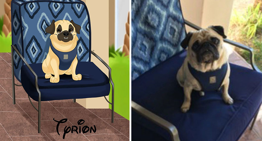 Artist Creates Cute Pet Portraits That Turn Them Into Disney Movie Characters (22 New Pics) Artist Creates Cute Pet Portraits That Turn Them Into Disney Movie Characters (22 New Pics)