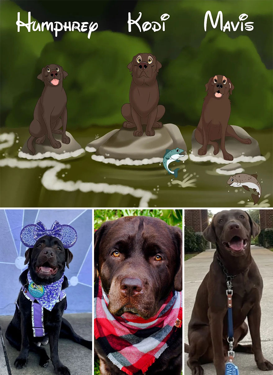 Artist Creates Cute Pet Portraits That Turn Them Into Disney Movie Characters (22 New Pics) Artist Creates Cute Pet Portraits That Turn Them Into Disney Movie Characters (22 New Pics)