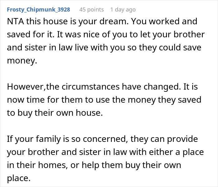 The Internet Weighs In Whether Guy Was A Jerk To Ask Brother And His Pregnant Wife To Move Out The Internet Weighs In Whether Guy Was A Jerk To Ask Brother And His Pregnant Wife To Move Out