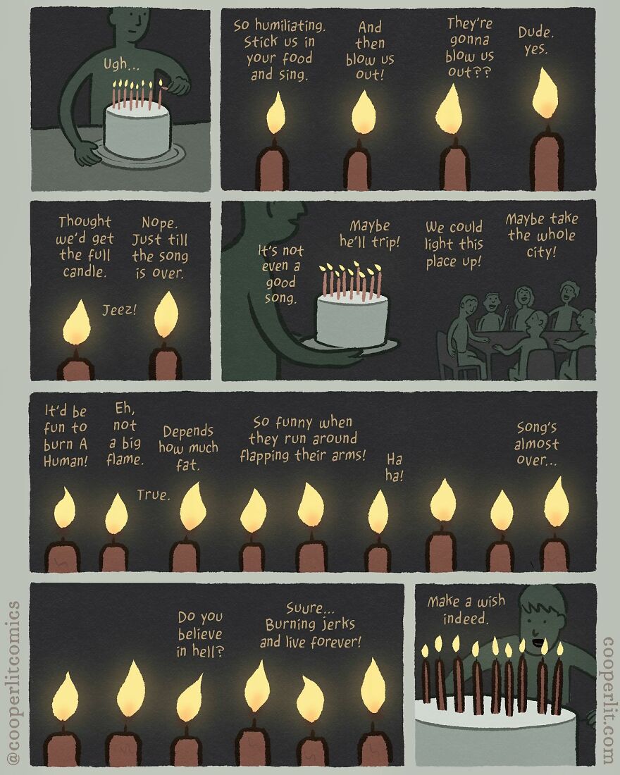 Here Are 30 Of The Most Recent Comics Full Of Random Twists By “Cooper Lit Comics”