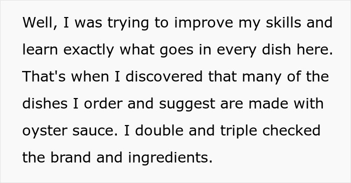 Waiter Learns He’s Been Lying To Customers About Vegetarian Food After Checking The Ingredients Waiter Learns He’s Been Lying To Customers About Vegetarian Food After Checking The Ingredients