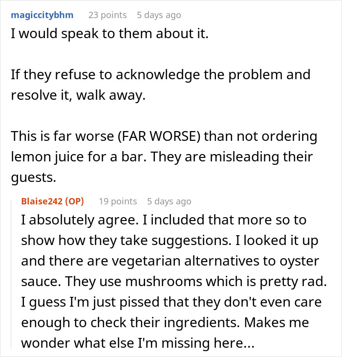 Waiter Learns He’s Been Lying To Customers About Vegetarian Food After Checking The Ingredients Waiter Learns He’s Been Lying To Customers About Vegetarian Food After Checking The Ingredients