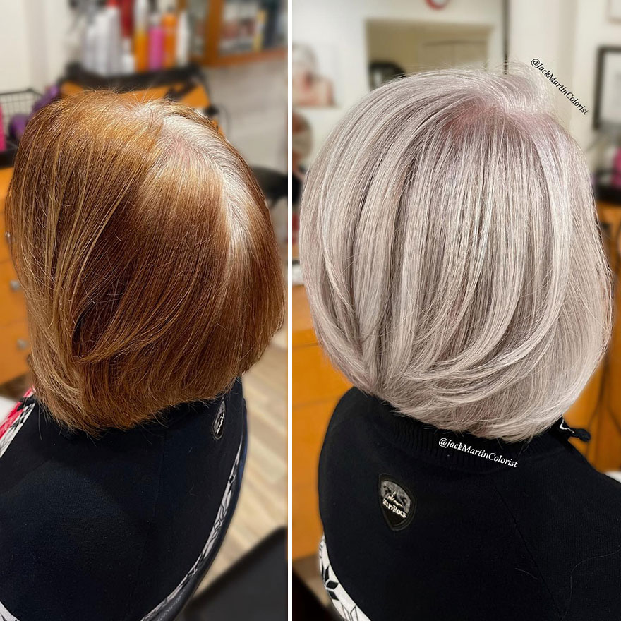 20 People Before And After Embracing Their Natural Gray Hair, With The Help Of Celebrity Hair Colorist Jack Martin (New Pics) 20 People Before And After Embracing Their Natural Gray Hair, With The Help Of Celebrity Hair Colorist Jack Martin (New Pics)