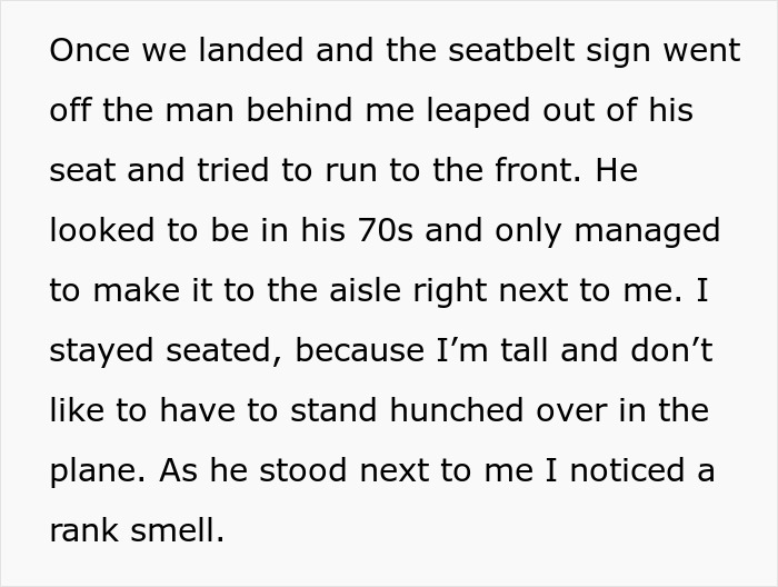 Jerk On A Plane Claims He Can’t Sit Next To Smelly Passenger, Turns Out He’s The One Who Stinks Jerk On A Plane Claims He Can’t Sit Next To Smelly Passenger, Turns Out He’s The One Who Stinks