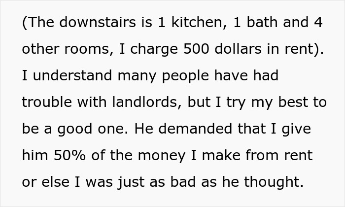 Guy Learns That His Girlfriend Is A Landlord, Demands Half Of Her Rental Income
