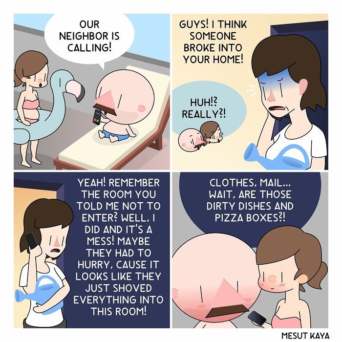 This Artist Created 26 New Comics Featuring A Bald Guy With A Big Mustache Ending Up In Fun Situations This Artist Created 26 New Comics Featuring A Bald Guy With A Big Mustache Ending Up In Fun Situations