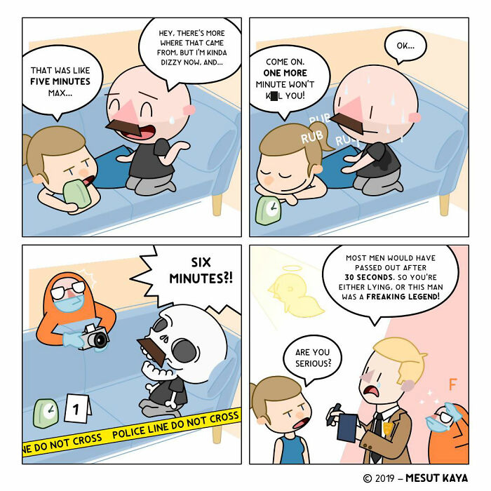 This Artist Created 26 New Comics Featuring A Bald Guy With A Big Mustache Ending Up In Fun Situations This Artist Created 26 New Comics Featuring A Bald Guy With A Big Mustache Ending Up In Fun Situations