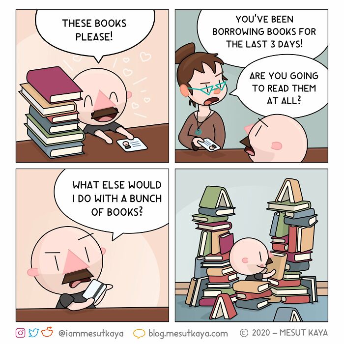 This Artist Created 26 New Comics Featuring A Bald Guy With A Big Mustache Ending Up In Fun Situations This Artist Created 26 New Comics Featuring A Bald Guy With A Big Mustache Ending Up In Fun Situations