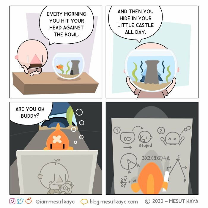 This Artist Created 26 New Comics Featuring A Bald Guy With A Big Mustache Ending Up In Fun Situations This Artist Created 26 New Comics Featuring A Bald Guy With A Big Mustache Ending Up In Fun Situations