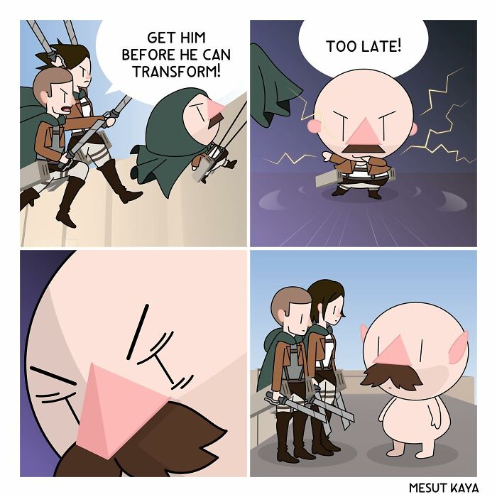 This Artist Created 26 New Comics Featuring A Bald Guy With A Big Mustache Ending Up In Fun Situations This Artist Created 26 New Comics Featuring A Bald Guy With A Big Mustache Ending Up In Fun Situations