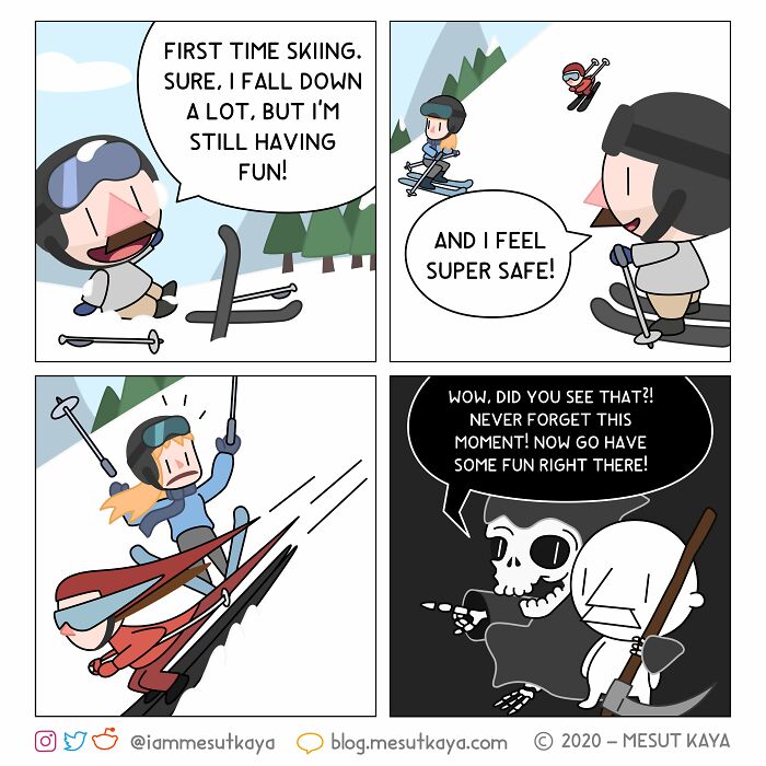 This Artist Created 26 New Comics Featuring A Bald Guy With A Big Mustache Ending Up In Fun Situations This Artist Created 26 New Comics Featuring A Bald Guy With A Big Mustache Ending Up In Fun Situations