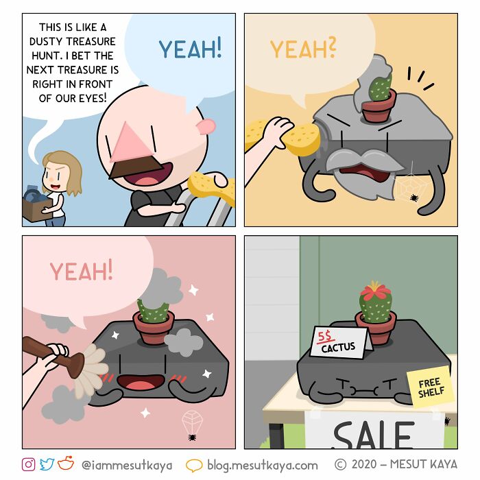 This Artist Created 26 New Comics Featuring A Bald Guy With A Big Mustache Ending Up In Fun Situations This Artist Created 26 New Comics Featuring A Bald Guy With A Big Mustache Ending Up In Fun Situations