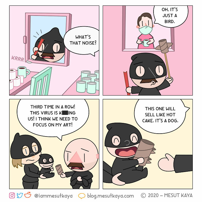 This Artist Created 26 New Comics Featuring A Bald Guy With A Big Mustache Ending Up In Fun Situations This Artist Created 26 New Comics Featuring A Bald Guy With A Big Mustache Ending Up In Fun Situations