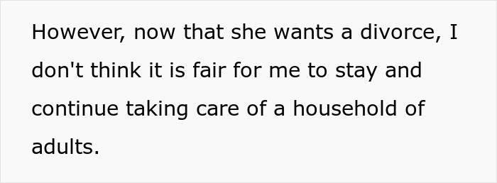 Wife Asks For Divorce After 15 Years, Expects Partner To Continue Living With Her Wife Asks For Divorce After 15 Years, Expects Partner To Continue Living With Her