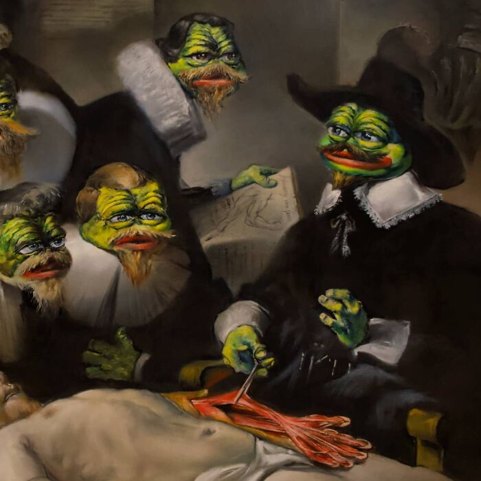 40 Renowned Art Pieces Replicated By This Artist But With Pepe The Frog As The Face 40 Renowned Art Pieces Replicated By This Artist But With Pepe The Frog As The Face