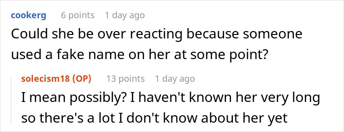 Woman Flips Out When She Finds Out Her BF Uses A Fake Name At Coffee Shops To Feel More Comfortable Woman Flips Out When She Finds Out Her BF Uses A Fake Name At Coffee Shops To Feel More Comfortable