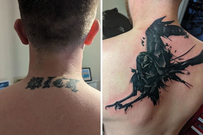 30 Before & After Pics Of Terrible Tattoos Getting Fixed, As Shared In This Online Group 30 Before & After Pics Of Terrible Tattoos Getting Fixed, As Shared In This Online Group