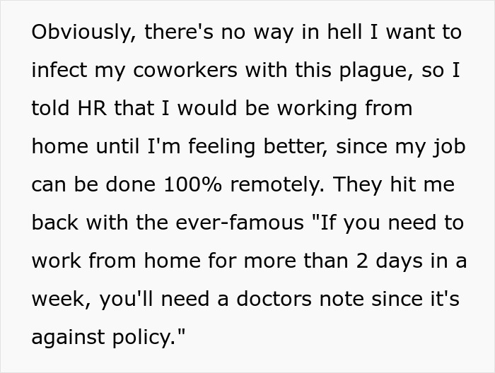 &ldquo;Tale As Old As Capitalism&rdquo;: Ill Woman Maliciously Complies After Boss Demands A Doctor’s Note