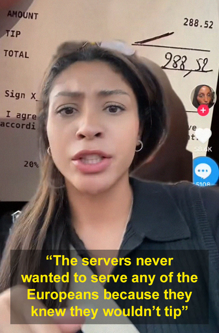 Woman Voices Her Frustrations Over Europeans Failing To Tip Properly, Faces Backlash Online Woman Voices Her Frustrations Over Europeans Failing To Tip Properly, Faces Backlash Online