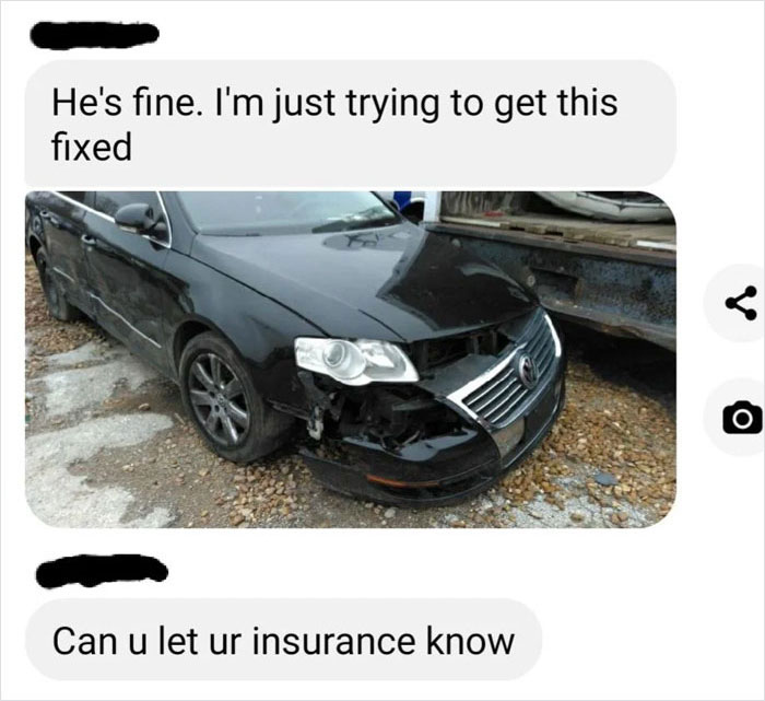 Man Shares Threatening Texts From The Guy He Sold His Car To After His Son Crashed It Man Shares Threatening Texts From The Guy He Sold His Car To After His Son Crashed It