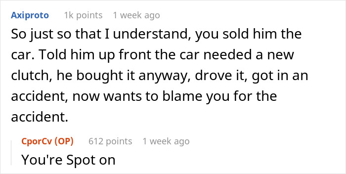 Man Shares Threatening Texts From The Guy He Sold His Car To After His Son Crashed It Man Shares Threatening Texts From The Guy He Sold His Car To After His Son Crashed It