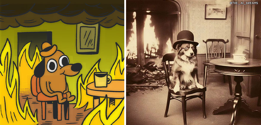 20 AI Recreations Of Popular Memes Shown As If They Were Captured Back In Time 20 AI Recreations Of Popular Memes Shown As If They Were Captured Back In Time
