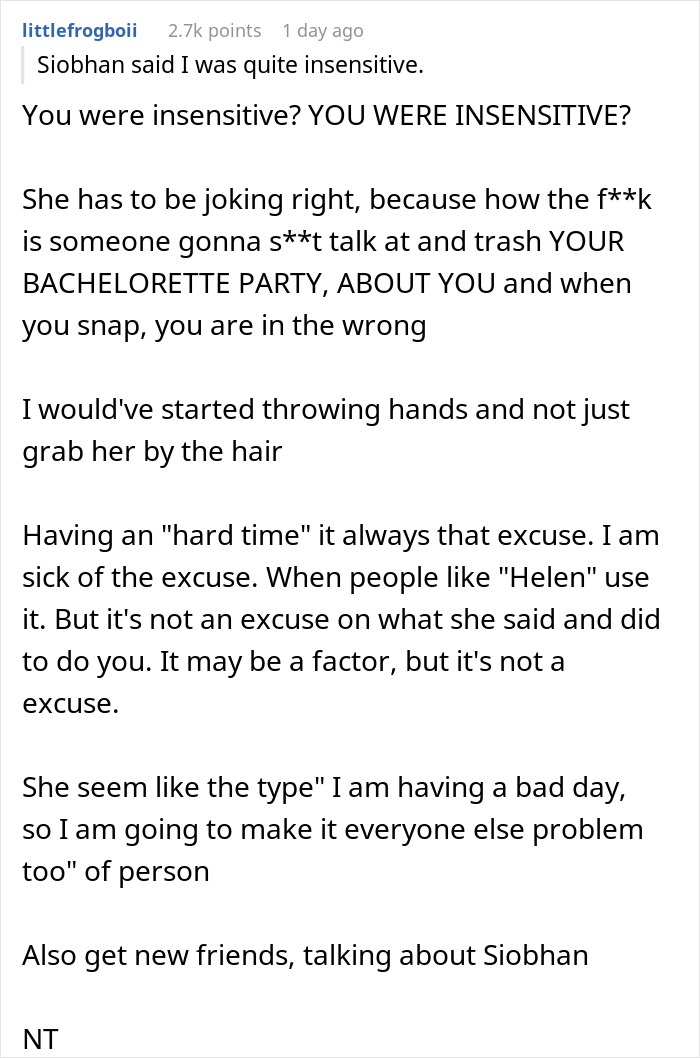 Bachelorette Party Turns Sour After Bride Refuses To Take Rude Guest’s Mockery, Major Drama Ensues Bachelorette Party Turns Sour After Bride Refuses To Take Rude Guest’s Mockery, Major Drama Ensues