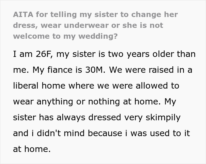 “I’m Uncomfortable”: Bride Uninvites Sister And Bridesmaid For Refusing To Wear Underwear “I’m Uncomfortable”: Bride Uninvites Sister And Bridesmaid For Refusing To Wear Underwear