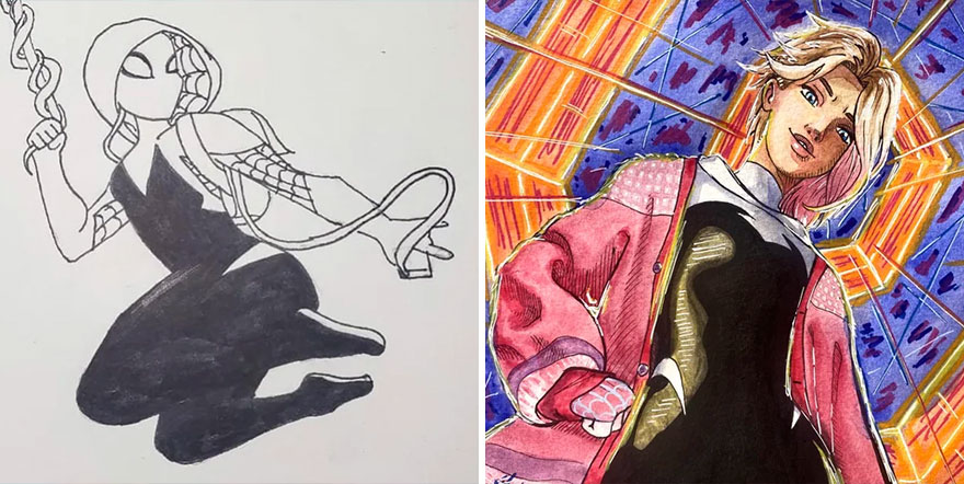 30 Times Artists Shared Their Work Online Proving They Worked Hard On Improving Their Skills