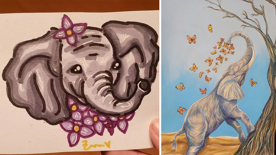 30 Times Artists Shared Their Work Online Proving They Worked Hard On Improving Their Skills