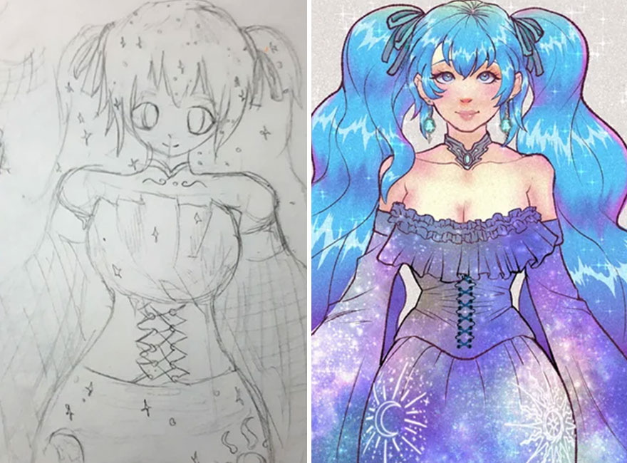 30 Times Artists Shared Their Work Online Proving They Worked Hard On Improving Their Skills