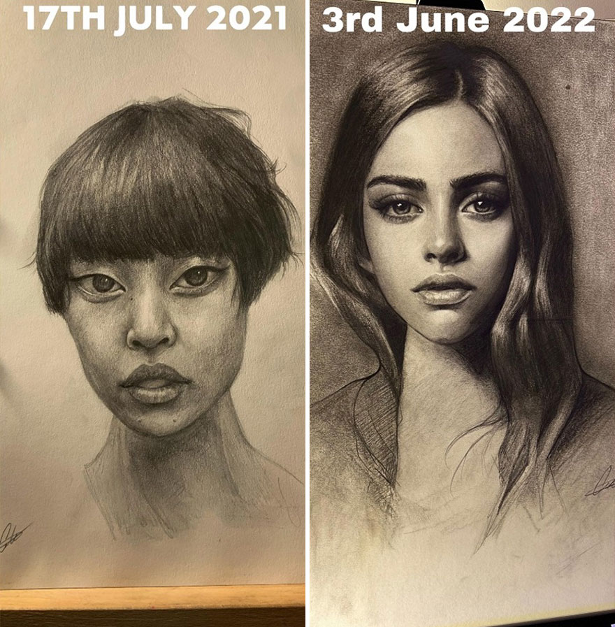 30 Times Artists Shared Their Work Online Proving They Worked Hard On Improving Their Skills