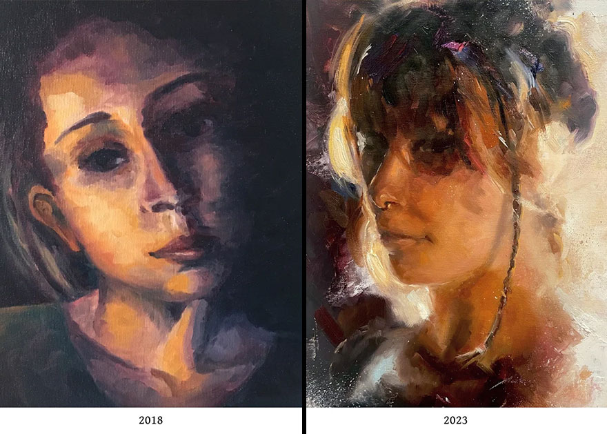 30 Times Artists Shared Their Work Online Proving They Worked Hard On Improving Their Skills