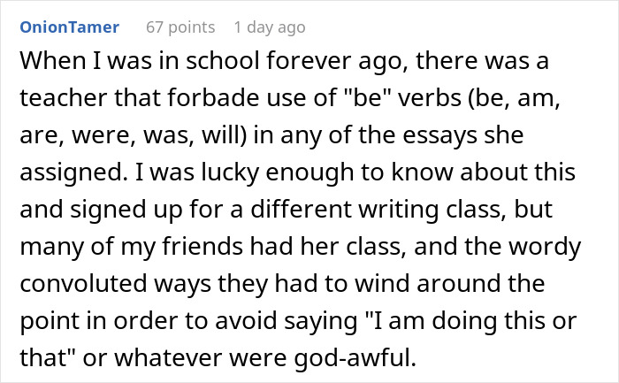 “This Drove Her Insane”: Teacher Can’t Penalize Student For Following Her Rule To A T “This Drove Her Insane”: Teacher Can’t Penalize Student For Following Her Rule To A T