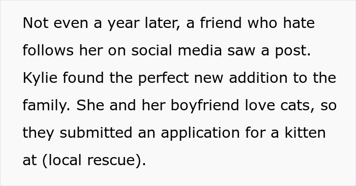 “I Thwarted This Attempt”: Woman Calls Shelter To Stop Ex-Friend From Adopting Kitten