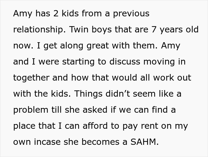 “Am I The Jerk For Not Allowing My Girlfriend To Be A Stay-At-Home Mom To Her Kids?” “Am I The Jerk For Not Allowing My Girlfriend To Be A Stay-At-Home Mom To Her Kids?”