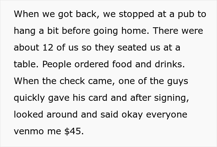 Friend Drama Ensues After Woman Refuses To Split The Bill And Pay $45 For Soda And Appetizer Friend Drama Ensues After Woman Refuses To Split The Bill And Pay $45 For Soda And Appetizer