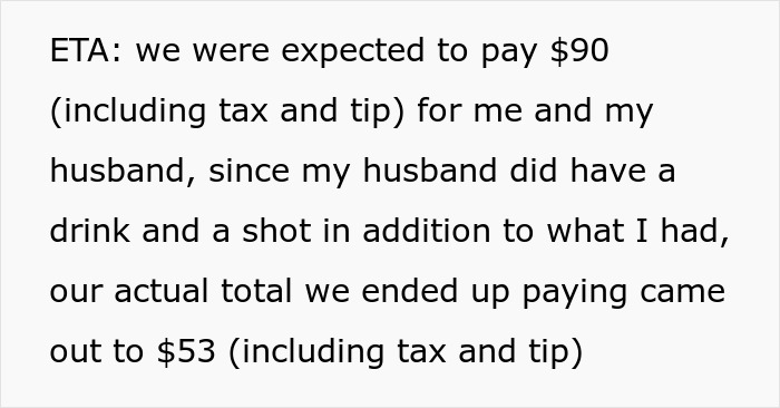 Friend Drama Ensues After Woman Refuses To Split The Bill And Pay $45 For Soda And Appetizer Friend Drama Ensues After Woman Refuses To Split The Bill And Pay $45 For Soda And Appetizer