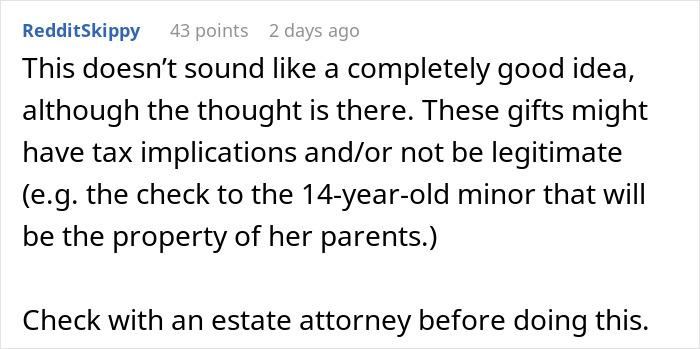“$2,000 For Every Day Visit”: Woman Expects Backlash After She Cleverly Divides Dad’s Inheritance “$2,000 For Every Day Visit”: Woman Expects Backlash After She Cleverly Divides Dad’s Inheritance
