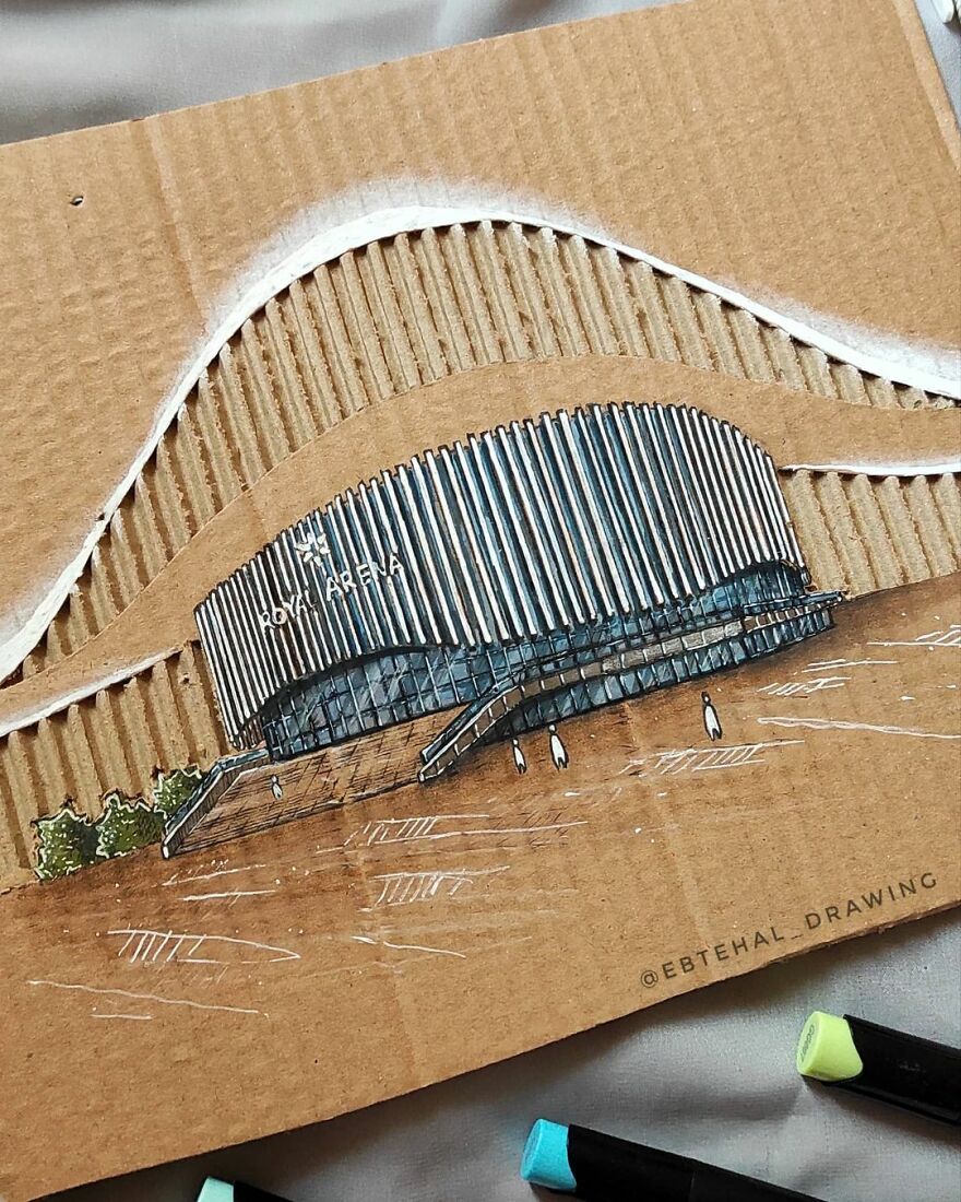 Here Are 26 3D Building Cardboard Artworks Made By This Student Of Architecture Here Are 26 3D Building Cardboard Artworks Made By This Student Of Architecture